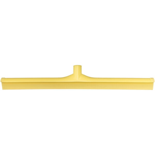 A yellow Carlisle Sparta Spectrum squeegee with a white background.