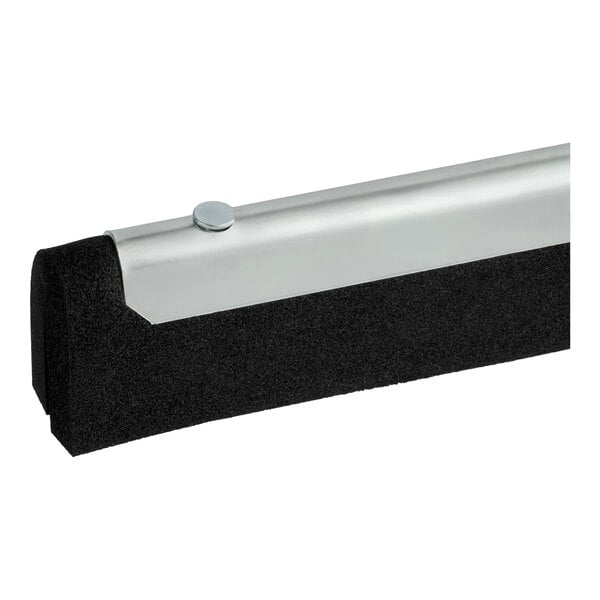 Carlisle 36631800 Flo-Pac 18" Black Double Foam Floor Squeegee with Metal Frame