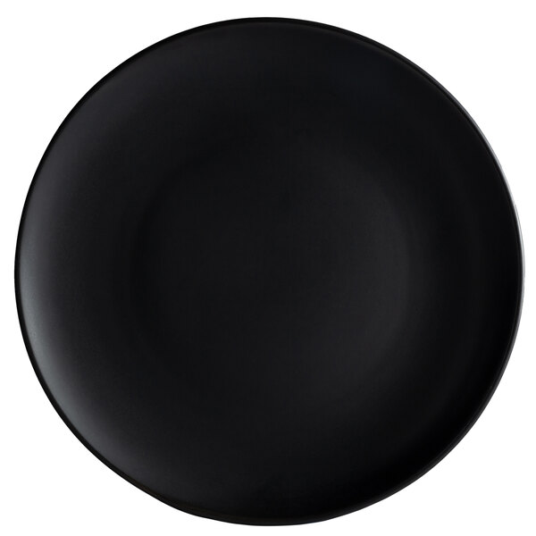 Matte Black Round Dinner Plate