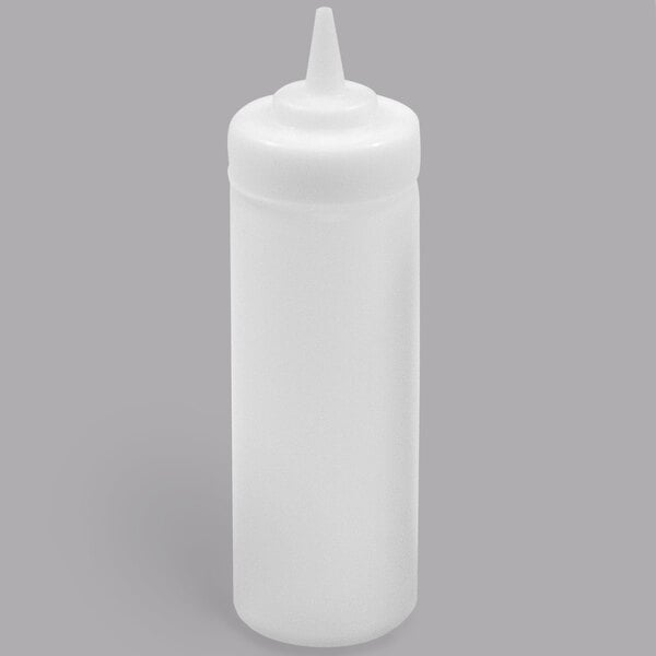 a white plastic bottle with a pointy tip