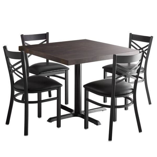 Lancaster Table Seating 36 Square, What Height Chairs For 36 Table