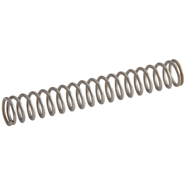 A close-up of a metal Narvon thickness control spring.