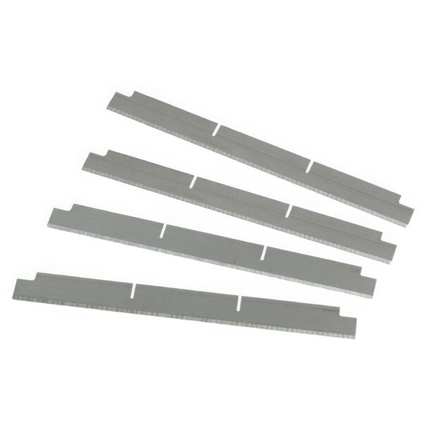 A set of four Nemco 1" Easy Chopper metal blades.