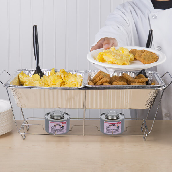 Full Size Disposable Chafing Dish With Wire Stand Fuel