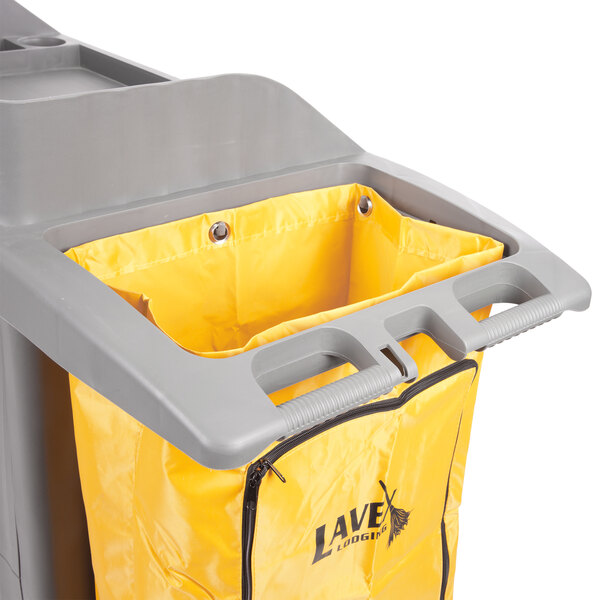 Lavex Lodging Hotel / Housekeeping Cart Large Locking Three Shelf