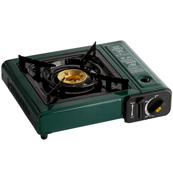 Choice Green 1 Burner High Performance Butane Countertop Range Portable Stove With Brass Burner 8 000 Btu