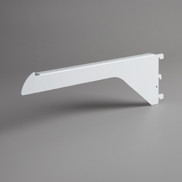 An Avantco white right side shelf bracket.