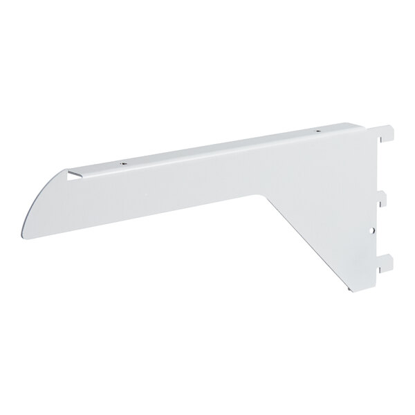 A white metal right side shelf bracket for an air curtain unit.