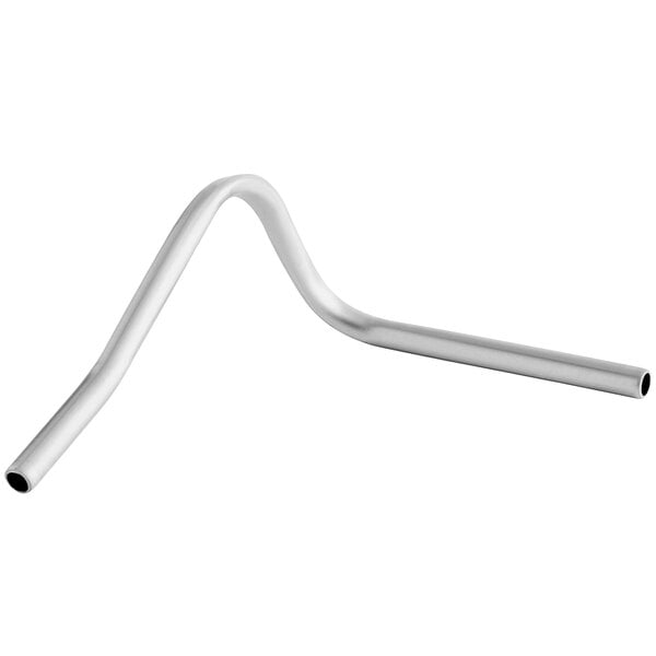 A Cooking Performance Group aluminum gas tube with a curved end.