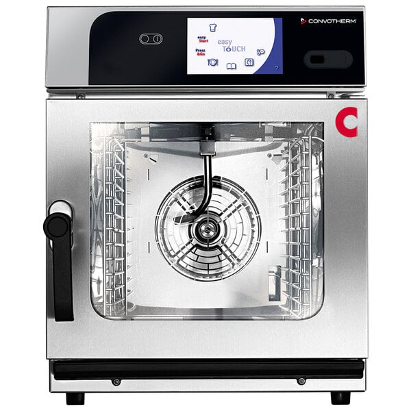 A Convotherm Mini Electric Combi Oven with easyToUCH digital display on a counter.