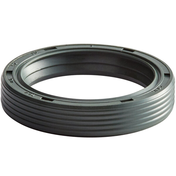 An Avantco black rubber oil seal with a hole.