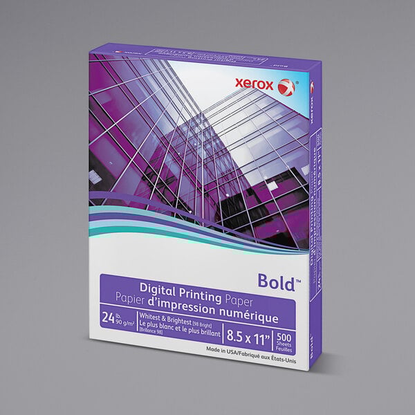 A white box of Xerox Bold multipurpose paper.