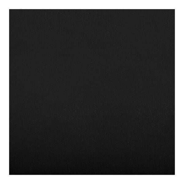 A black wooden seat for a cross back chair.