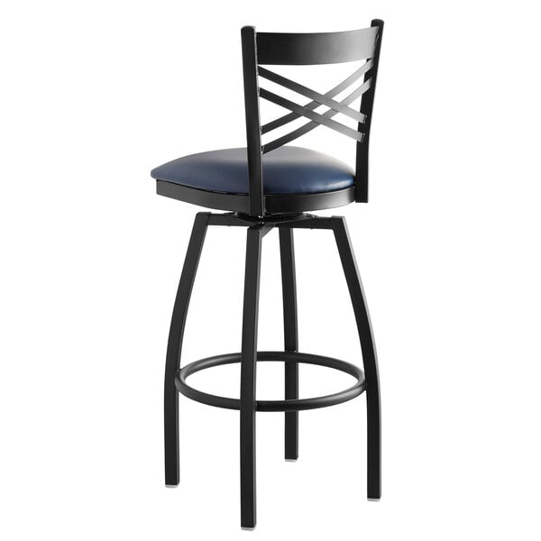 Vinyl Arms Casters Black LabTech Seating LT44223 Desk Height Chair Nylon Base