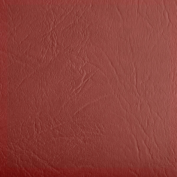 A burgundy vinyl padded seat with a subtle textured finish, designed for a cross back bar stool.