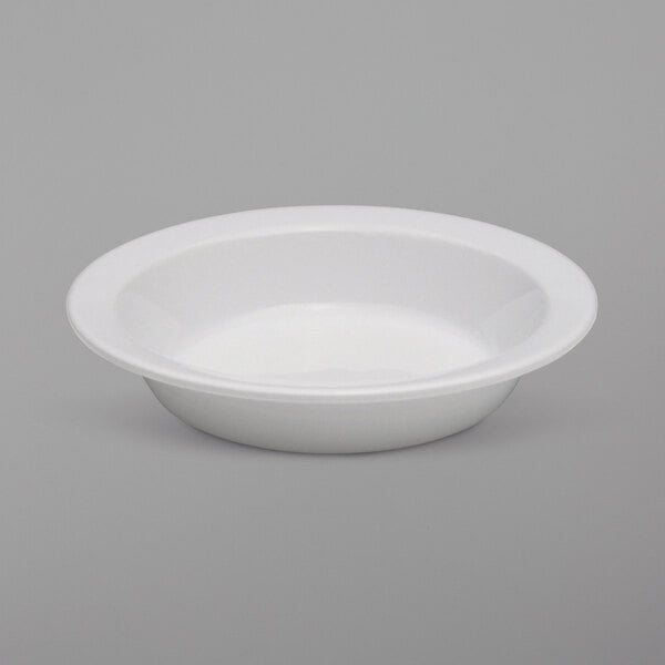 A Oneida Royale bright white porcelain cereal bowl.