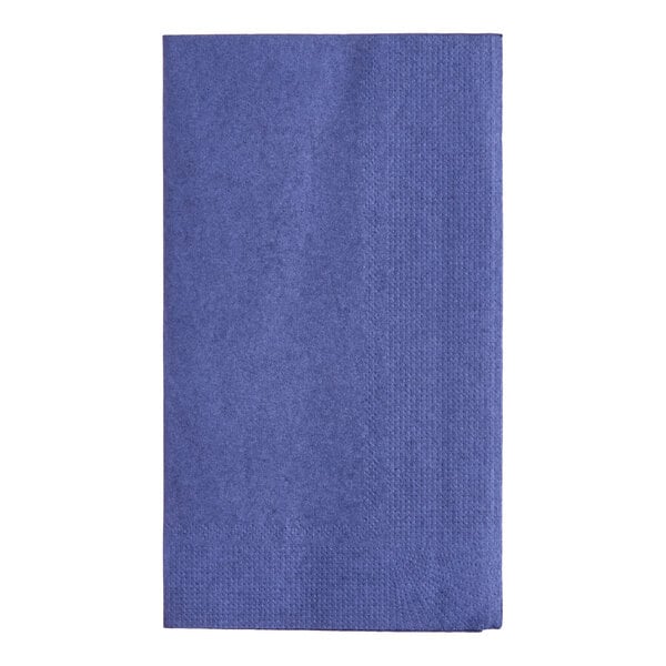 Choice 15" x 17" Navy Customizable Blue 2-Ply Paper Dinner Napkins - 100/Pack