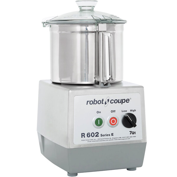 COMBINÉ CUTTER COUPE-LÉGUMES ROBOT COUPE - R602V.V. - cuve inox 7l