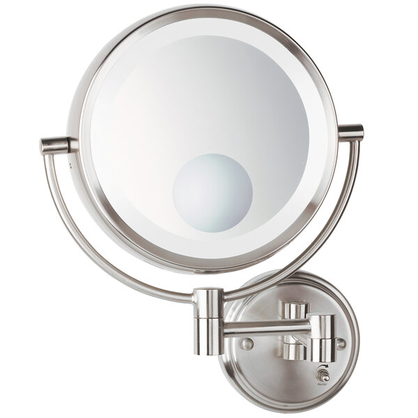 Conair Be11wd Wall Mount Mirror Lighted, Conair Wall Mounted Lighted Makeup Magnification Mirror
