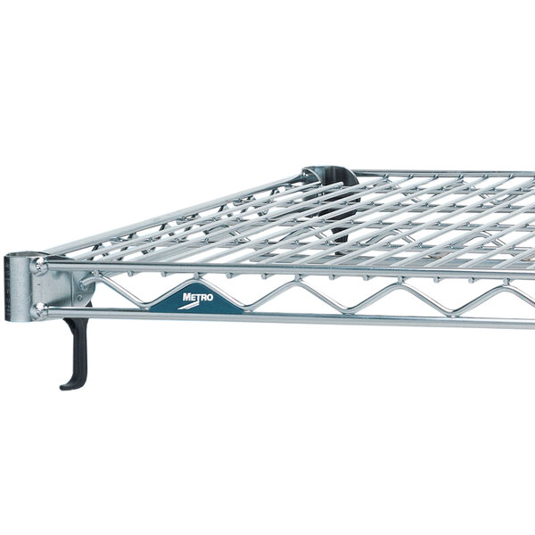 A Metro Super Erecta stainless steel wire shelf.