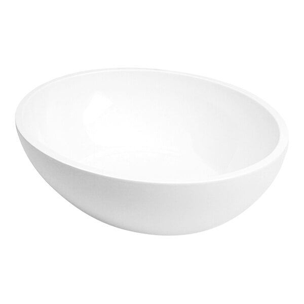 Delfin from Steelite International Metro 88 oz. White Oval Melamine Bowl