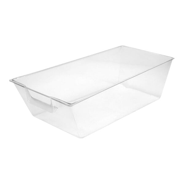 Delfin from Steelite International DFBFB27704 27" x 7" x 7" Clear PETG Rectangular Bulk Bin