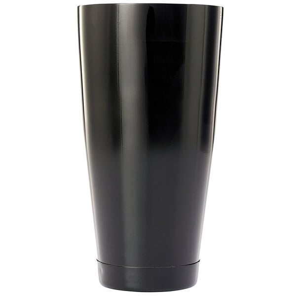 A black cylinder, the Barfly 28 oz. cocktail shaker tin.