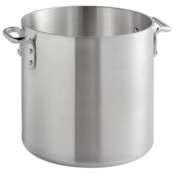Thunder Group 8 Quart Aluminum Stock Pot, Silver