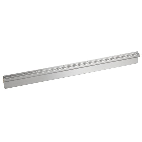 An American Metalcraft stainless steel rectangular restaurant ticket holder with holes in the metal.