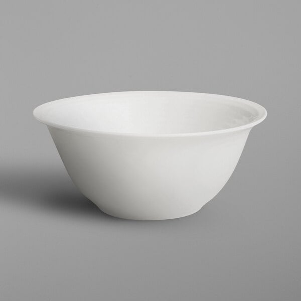 A close-up of an ivory RAK Porcelain bowl.