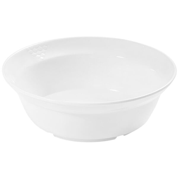 A white GET Sonoma melamine bowl.