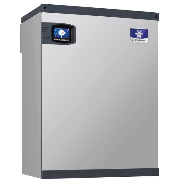 A Manitowoc Indigo NXT remote condenser ice machine with a blue logo.