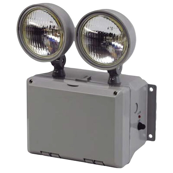 Lavex Industrial Wet Location Remote Capable Dual Head Emergency Light