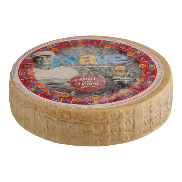 Agriform 14 lb. 12-Month Extra-Aged Piave Vecchio DOP Cheese Wheel