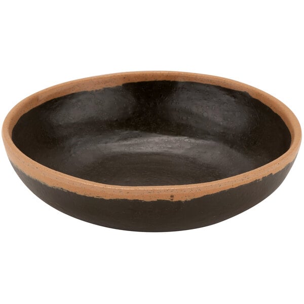 a black object with a dark surface