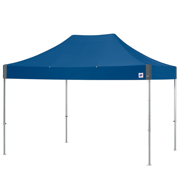 a blue tent with a white background