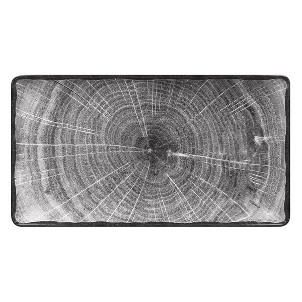 A rectangular wood sign with a grey and white beech wood design.