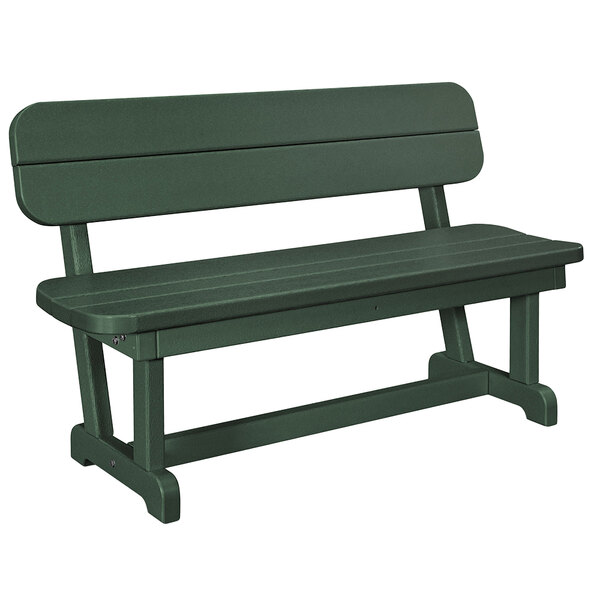 Polywood Pb48gr Green 48 X 20 1 2 Park Bench