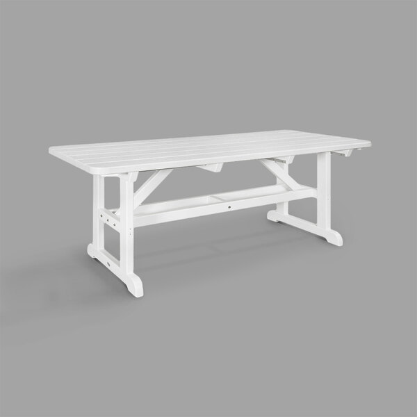 Polywood Pt3672wh White 70 X 32 1 2 Park Picnic Table