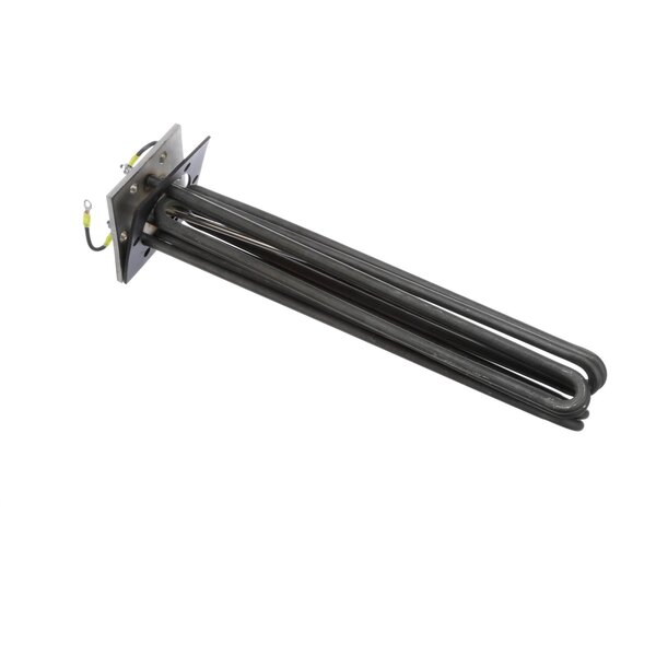 A black metal Noble Warewashing heating element with a long metal rod.