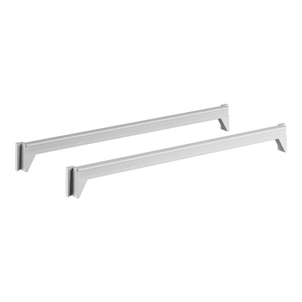 A pair of white plastic bars.