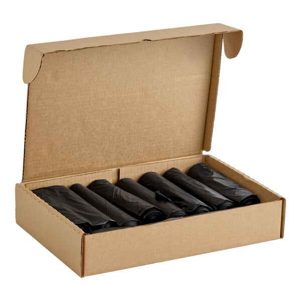 Lavex Li'l Herc 33 Gallon 1.2 Mil 33" x 39" Low-Density Medium-Duty Black Trash Bag / Can Liner - 100/Case