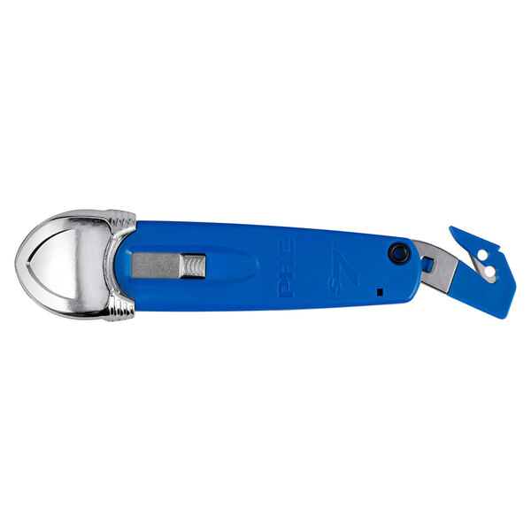 A blue and silver Pacific Handy Cutter film blade.