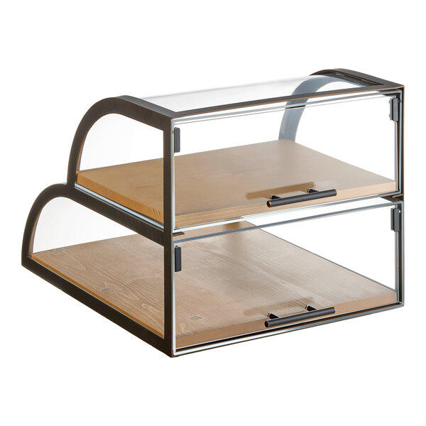 Cal-Mil 3931-84 Sierra 2-Tier Attendant Style Display Case - 22" x 19" x 18 1/2"