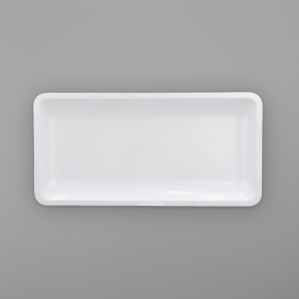 A white rectangular tray.