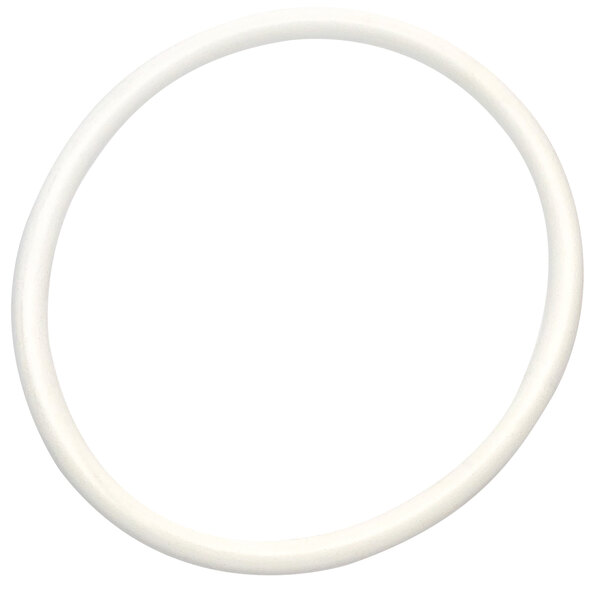 A white rubber gasket with a white circle.