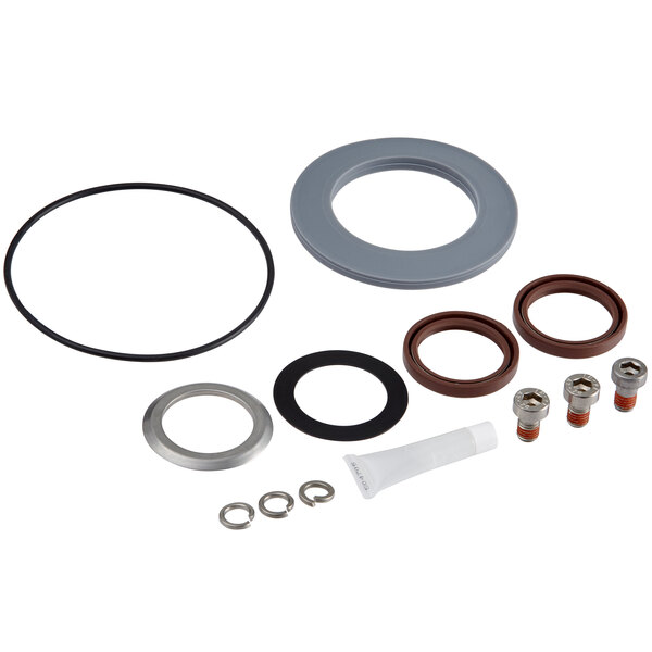 A Robot Coupe shaft seal assembly with a grey gasket.