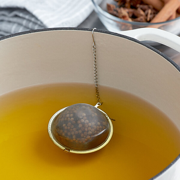3" Stainless Steel Tea Ball Infuser with Chain