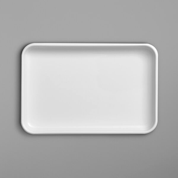 A white rectangular Villeroy & Boch porcelain bowl.