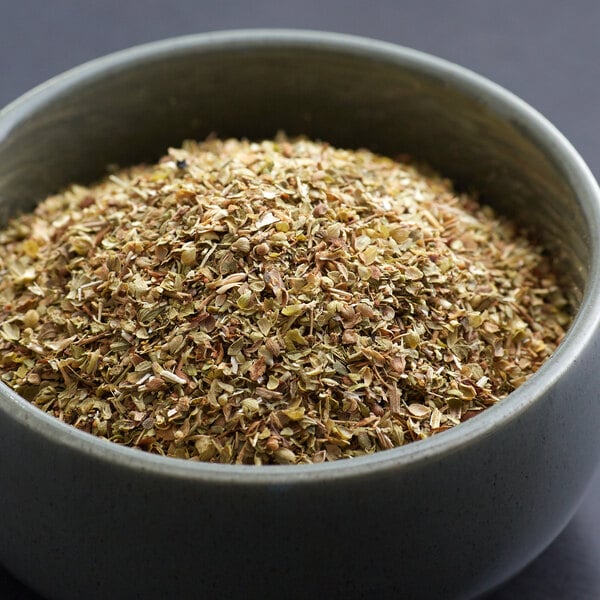 A bowl of Regal Fancy Oregano Leaves.